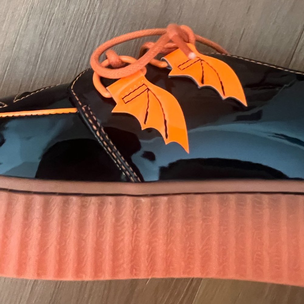 Strange Cult Halloween Black and Orange Creepers - Picture 3 of 5